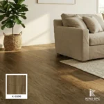 พื้น SPC ลายไม้ สีวอลนัท Medium Walnut (5606) สำหรับห้องนอน