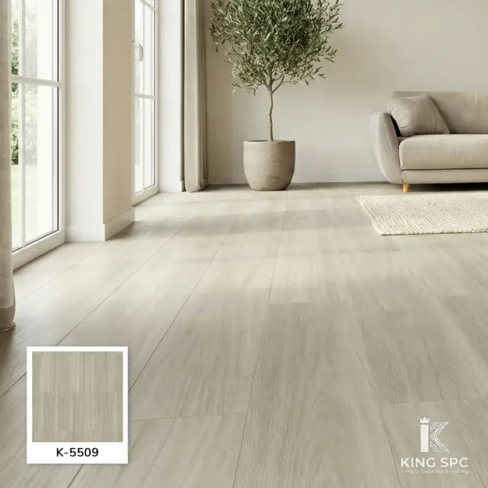 กระเบื้องยาง SPC สีขาวเทา Arctic Pine (5609) ช่วยให้ห้องดูกว้าง
