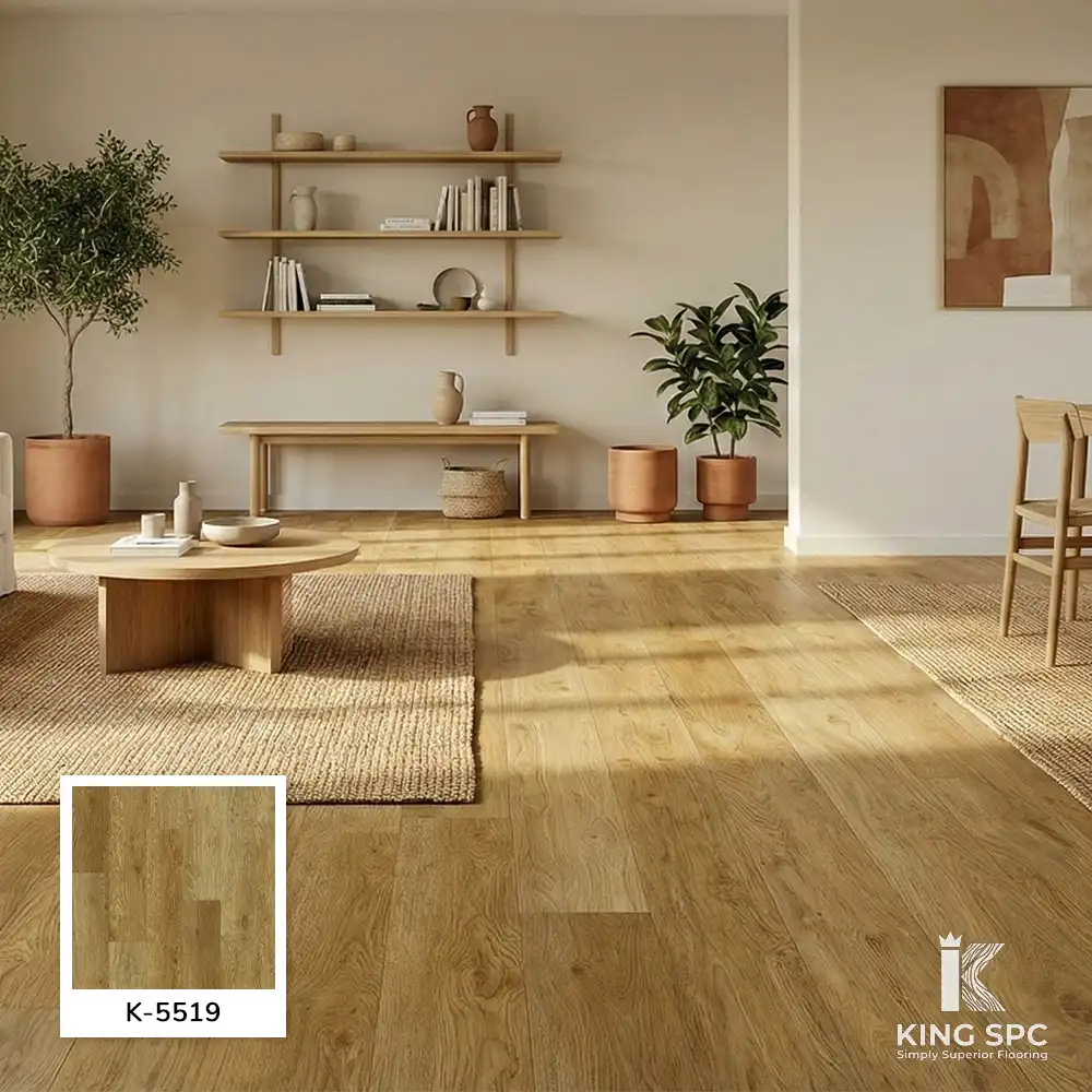 กระเบื้องยาง SPC สีไม้เก่า Antique Oak (5619) สไตล์วินเทจ