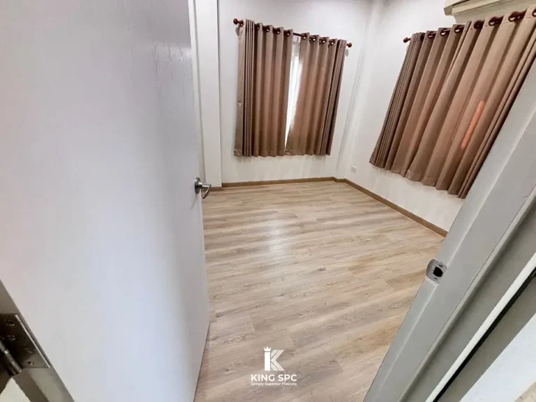 รีวิวติดตั้งกระเบื้องยาง SPC ลายไม้ สี Whitewashed Oak โซนศาลายา